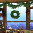 MCFULL Christmas Decorations Indoor,6 FT Christmas Garland,Norfolk Pine Garland,Vintage Xmas Decor,Real Touch Cedar Garland for Fireplace,Stairs,Table,Window,Mantle,Holiday Indoor Outdoor Decor,2 Pcs