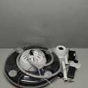 STERREN 42 Inch Retractable Ceiling Fans with Lights,Modern Bladeless LED Ceiling Fan Lights with Remote Control, Smart White Bedroom Ceiling Fan with Light