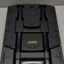 Folding Hand Truck 500lbs, Portable Heavy Duty Dolly Cart, 6 Wheels Collapsible Luggage Cart with 2 Elastic Ropes - Compact Trolley Cart for Easy Moving - Ideal Hand Cart for Travel and More (17, Black)