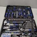 Prostormer 259-Piece Tool Kit, General Household Hand Tool Set with Plastic Storage Toolbox, Portable Complete Repair Tool Box for Home and Car (Blue)