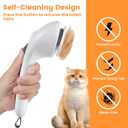 3 In 1 Cat Brush, Anti-Static Dog Brush One-click Self-cleaning Comb for Furry Pet, Rechargeable USB Cat Steam Brush for Shedding, Horse and Dog