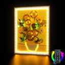 Upgraded Led Light Kit Compatible with Lego Sunflowers Building Set, RC Version Compatible with Lego 31215 (Model Not Included)