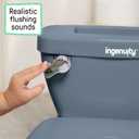 Ingenuity My Size Potty Pro in Blue, Infant Potty Training Toilet, Lifelike Flushing Sound, for Ages 18 Months, Up to 50 Pounds