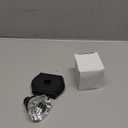 2 Pack Glass Dummy Door Knobs, Antique Inactive Crystal Half-Dummy Door Knobs for Hall and Closet, Oil Rubbed Bronze