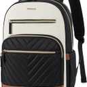 BOSTANTEN 15.6 Inch Laptop Backpack for Women- College Teacher Computer Bag Travel Backpack Purse BrownBlack