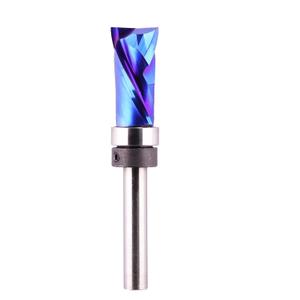 Template Top Bearing Compression Flush Trim Router Bit 1/4" Shank 1/2" Cutting Diameter 1" Cut Height Pattern and Mortising Flush Cut Trim Bit for Woodworking Trimming