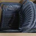 Novogratz Bennett Stacking Dining Chairs by The, 4 Pack, Charcoal