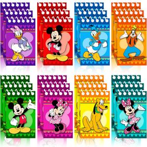 Mouse Birthday Party Supplies, 24Pcs Mini Notepads for Mickey Birthday Party Gifts, Goodie Bag Stuffers, Classroom Rewards, 8 Types
