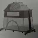 Patented Multifunctional 10 in 1 Portable Baby Crib Cot Cradle Bassinet Bedside Sleeper Swing Tilt Bed with Mosquito net And Mattress (Mink Grey) (Mink Grey)