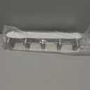 Coat Hook Rack, Wall Mounted Coat Rack with 5 Hooks, Heavy Duty Towel Hook Rack Wall Hooks for Hanging Coat Jacket, Stainless Steel Coat Hanger for Bathroom Entryway Mudroom(Brushed Nickel)