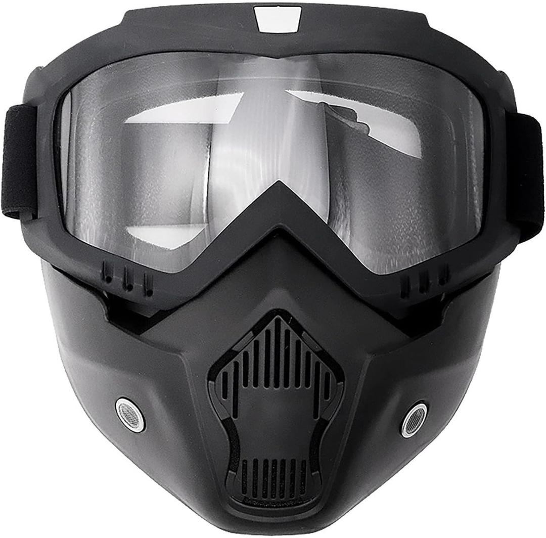 Paintball Mask Anti-Fog | Airsoft Helmet and Full Face Tactical Mask | Ballistic Goggles for Men | For Skiing, Paintball, Shooting, Cycling, Fishing
