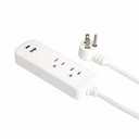 Helix Powerup Dual Outlet Power Strip With A & C Ports