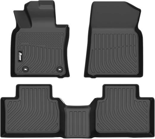 3D Molded TPE Floor Mats, Compatible with 2025 Toyota Camry Hybrid, Black All Weather Waterproof Anti-Slip Floor Liners, Front 2nd Row Interior Accessories 3PCS