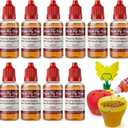 10 Pack Fruit Fly Trap Refill Liquid, 0.68oz/ Bottle, Liquid Fly Traps Refill for Indoors,Effective Lure Refill Gnat Catcher for Home Kitchen Use,Non Toxic Safe Near Food
