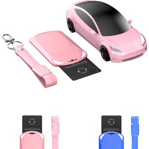2 x Key Card Holder for Tesla: 2Pack Silicone Card Key Holder Soft Card Key Cover for Tesla Model Y 3 S X Accessories