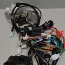 Complete Wiring Harness Kit Compatible with Tao tao Coolster 110cc 125cc Chinese ATV Quad 4 Wheeler 4 Stroke Parts with Starter Solenoid Relay Ignition Coil Stator Voltage Regulator CDI Box