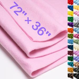 XSEINO Baby Pink Large Felt Fabric 72" X 36 "(2 Square Yards), 1.4 mm Thick Soft Felt Fabric Sheet for Crafts, Pink Series Colors Soft Nonwoven Fabric, Fit for Decoration, Sewing, DIY Crafts