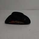 Western Cowboy Hat for Men and Women, Shapeable Big Wide Brim Cowgirl Hat with Embroidery (Large, Black)