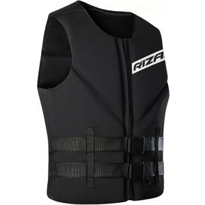 Adult Swim Vest for Men & Women, Water Sports Neoprene Buoyancy Jacket with Adjustable Zipper and Dual Buckles for Swimming, Boating, Kayaking, Fishing, Paddle Boarding, Canoeing, and Wakeboarding, X-Large