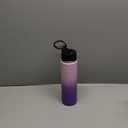 Volhoply 24 Ounce Insulated Water Bottle with Straw Lid,Stainless Steel Wide Mouth Sport Bottles with Handle,Double Wall Vacuum Cups Keep Cold,Reusable Travel Thermal Cups For Holder(Lavender,1)