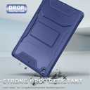 Soke Case for iPad 9th/8th/7th Generation 10.2-Inch (2021/2020/2019 Release), with Built-in Screen Protector and Kickstand, Rugged Full Body Protective Cover for Apple iPad 10.2 Inch - Navy