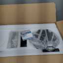 YYEHON 72 Inch Modern Ceiling Fan with Lights & Remote, Large Chandelier Ceiling Fan for Living Room, Patio, Farmhouse, 8 Blades & 9 Lights, 6-Speed Reversible DC Motor, 3 CCT, Black