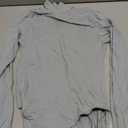 MANGOPOP Women's Mock Turtle Neck Long Sleeve Tops Bodysuit Jumpsuit, M