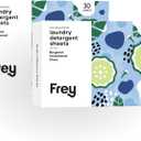 FREY Laundry Detergent Sheets  Bergamot Beach Scent | Plant-Derived | 60 Sheets (Pack of 2)