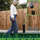 20.5" Solar Pathway Lights - Walkway Solar Lights for Outside - PIR Sensor & Two Lighting Modes - Rechargeable Battery Lasts Up to 55 Hours - 3000K - IP44 Weather Resistant - 4 Pack, 4 Pack Landscape Lights