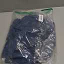 YEXPINE Women's Long Sleeve Denim Shirt Dress Button Down Ruffle Flowy Collared Mini Shift Drop Waist Jean Dresses Dark Blue, Small