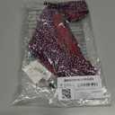 Amazon Essentials Women's Side Tab Bikini Swimsuit Bottom (Large, Brick Red Leopard)