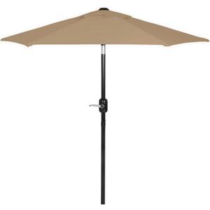 6 Ft Outdoor Patio Umbrella, Easy Open/Close Crank and Push Button Tilt Adjustment, 6 Foot, Small Patio Sand Market Umbrellas for Outdoor