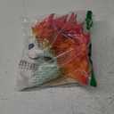 Flame Skull Halloween Mask - Realistic Latex Full Head Skeleton Mask with Flame Hair