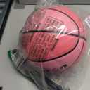 Senston 27.5'' Outdoor Basketball Ball Excellent Elasticity/Grip Rubber Basketballs with Pump, Durable Size 3/5/7 Outdoor/Indoor Basketball, Pink, 27.5''/Size 5