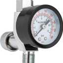 Air Adjusting Valve Regulator with Precision Gauge, Air Pressure Regulator for Spray Painting, Pneumatic Tool, Air Compressor, Spray Equipment, 1/4 NPT, 0-180 PSI
