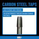 Drill America - POU1/8NPTW/DRILL 1/8" Carbon Steel NPT Pipe Tap and R High Speed Steel Drill Bit Set, POU Series