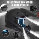 TRIANGLE Adult Dirt Bike Helmet Full Face Motocross Helmets DOT Certified, XL