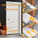 MAXTID Large Door Draft Blocker 36" Grey Bottom Door Draft Stoppers for Bottom Weather Stripping Shower Door Seal Strip Under Gap Filler Doors Sweep Interior Doors (Gray)