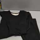 Fruit of The Loom Men's Recycled Waffle Thermal Underwear Set (Top and Bottom), Black, M,L