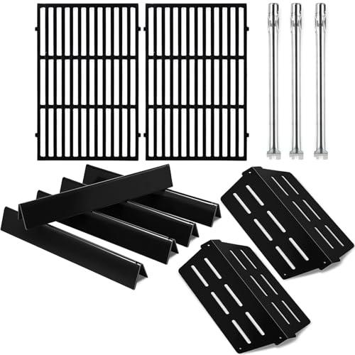 Grillflame Genesis 300 E-310 Parts 7524 Grill Grate 7621 Flavorizer Bars Heat Deflectors Burner Tubes Replacement Parts for Weber Genesis E-310 E-330 S-330 S-310 E/ S-320 Gas Grill GS4 Cooking Grates