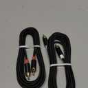 AGVEE 10ft RCA Cable, 2 RCA Male Thickened Six Claws Plug Stereo Auxiliary Audio Cord for Home Theater, Amplifier, Active Speakers or Subwoofer, Gray