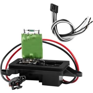 89019088 AC Blower Motor Resistor Kit with Harness Fit for 2003 2004 2005 2006 Chevy Silverado 1500 2500 Avalanche Suburban Tahoe GMC Sierra Yukon C'adillac Escalade 973-405, 15-81086, 22807123