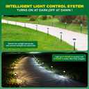 URAGO Super Bright Solar Lights Outdoor Waterproof-10 Pack, Dusk to Dawn Up to 12 Hrs Solar Powered Outdoor Pathway Garden Lights Auto On/Off, LED Landscape Lighting Decorative for Walkway Patio Yard