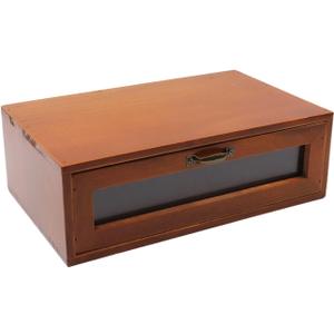 Wood Desk Organizer with File Organizer Office Home Toiletries Supplies Vanity with Drawers Vintage Metal Drawer Pulls Office