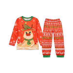 Christmas Pajamas Set, Red Loungewear Sleepwear Pant Set Size L 