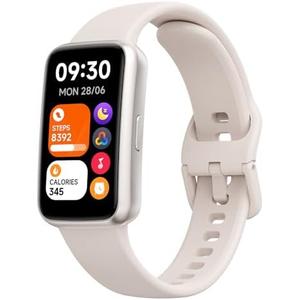 TOOBUR Fitness Tracker Watch, NO APP NO Phone Required, 3ATM Waterproof, Heart Rate/Body Energy/Sleep Monitor, 100 Sports Modes, Step Counter Pedometer Watch, Activity Tracker for Women, Beige