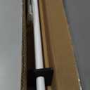 28-48 Inches Curtain Rods for Window, Vimayta 1 Inch Diameter Drapery Rod with Resin Finials, Ideal Adjustable Heavy Duty Single Curtains Rod for Bedroom, Living Room Decoration, Matte White