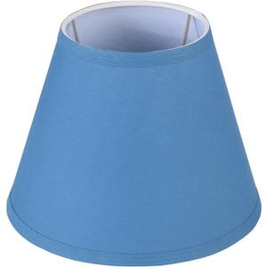 Aspen Creative 58914 Transitional Hardback Empire Shape UNO Construction Lamp Shade in Celadon Blue, 9" Wide (5" x 9" x 7")