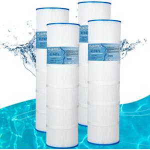 PCC105-PAK4 Swimming Pool Filter Compatible with Unicel C-7471, Filbur FC-1977, PCC105, Pentair CCP420, R173576, 178584, 817-0106, 105 Sq. Ft. 4 Pack