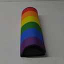 Caroline's Treasures CK8014MAT Gay Pride Progress Pride Doormat 18x27 Front Door Mat Indoor Outdoor Rugs for Entryway, Non Slip Washable Low Pile, 18H X 27W